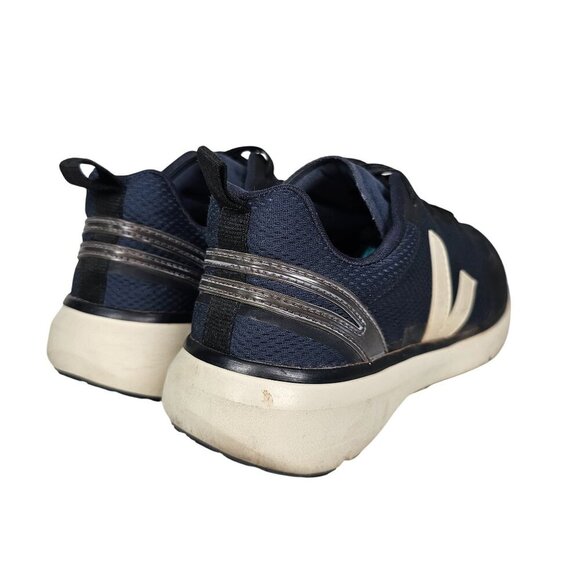 Veja Condor 2 Alveomesh Mens 8 Running Sneakers Shoes Navy Black Off-White - Picture 7 of 12